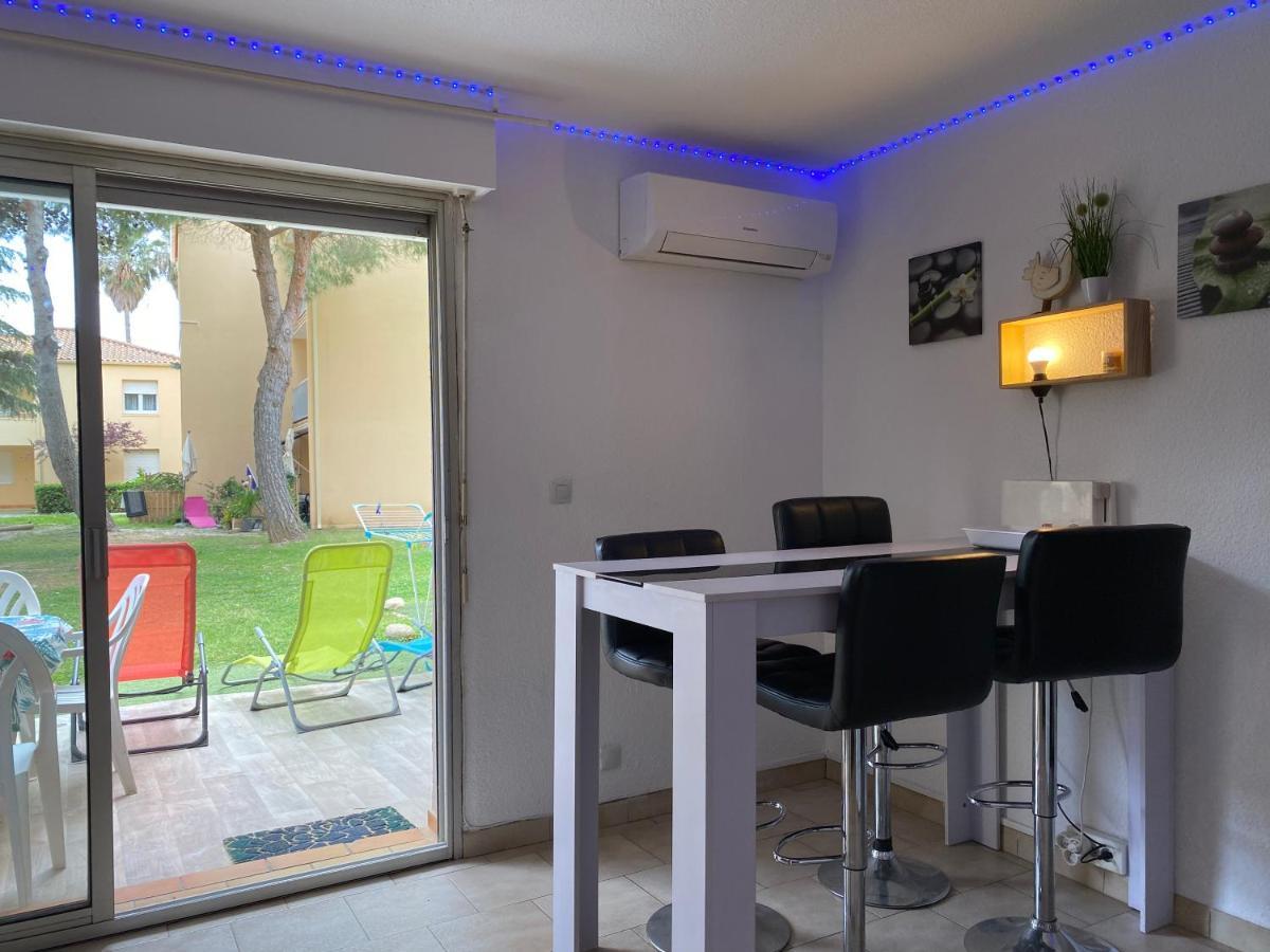 T2 Rdc A Canet En Roussillon Europa 4 Pers ,Piscine,Clim, Tennis, Parking Eksteriør billede