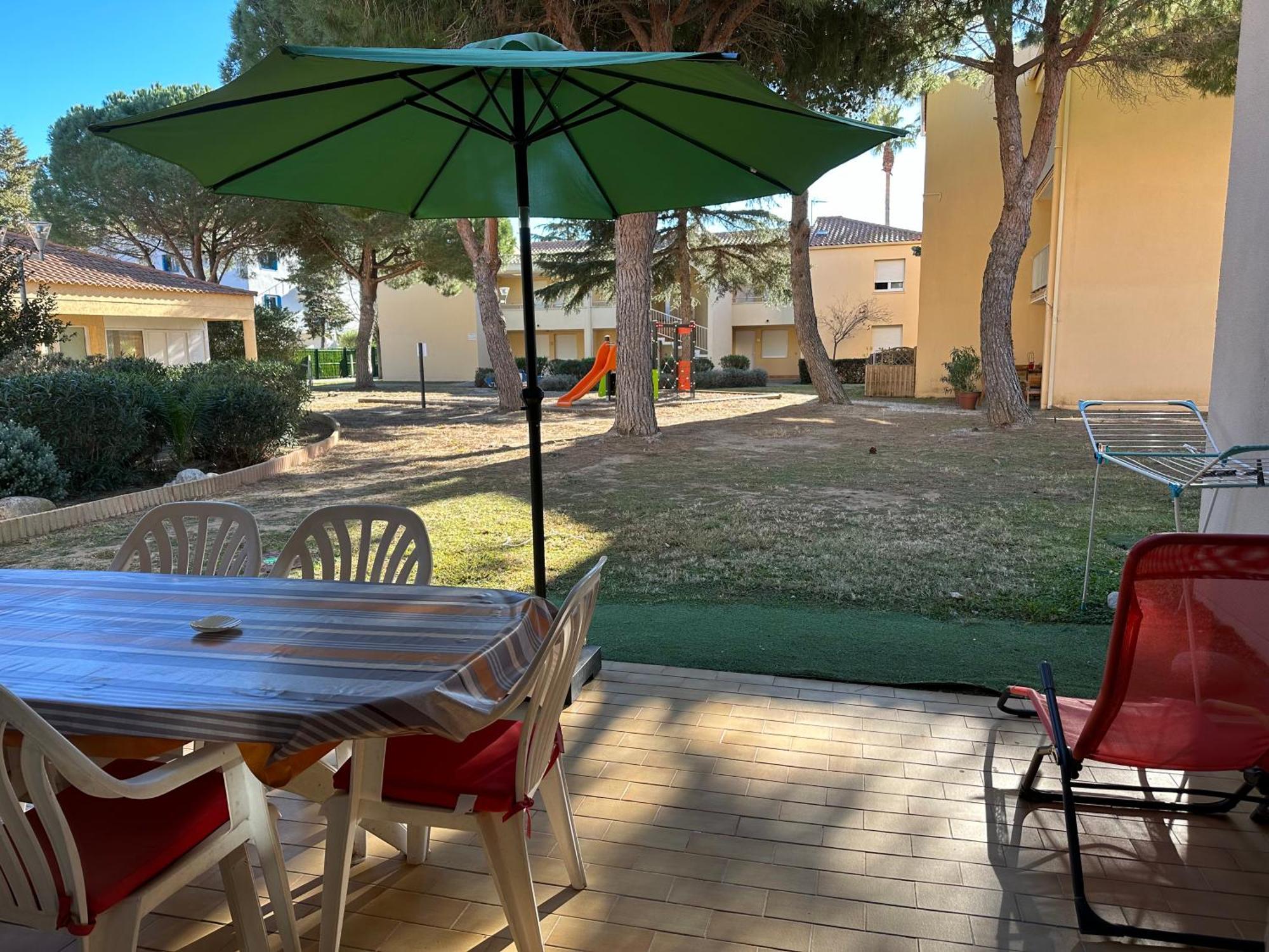 T2 Rdc A Canet En Roussillon Europa 4 Pers ,Piscine,Clim, Tennis, Parking Eksteriør billede
