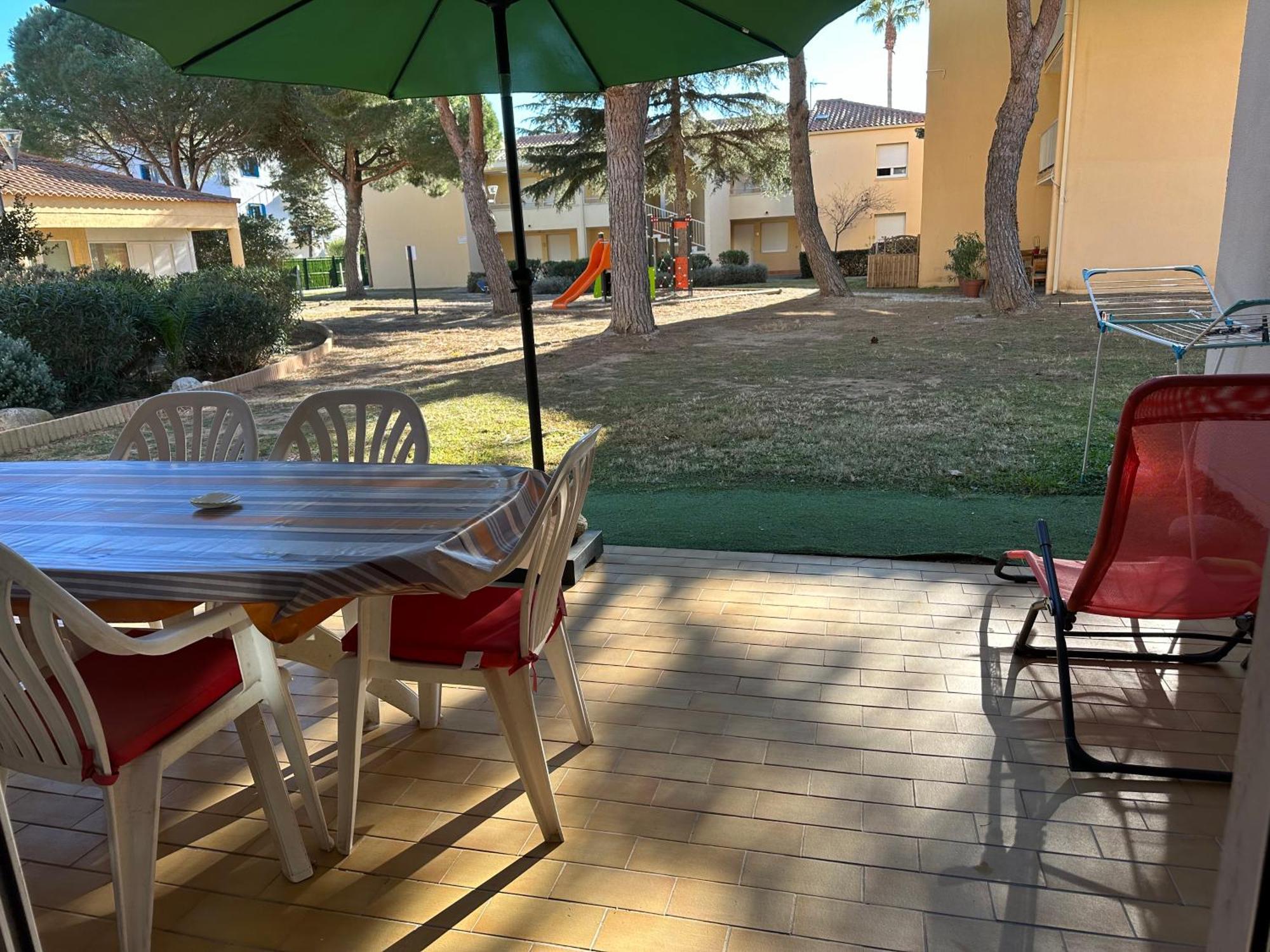 T2 Rdc A Canet En Roussillon Europa 4 Pers ,Piscine,Clim, Tennis, Parking Eksteriør billede
