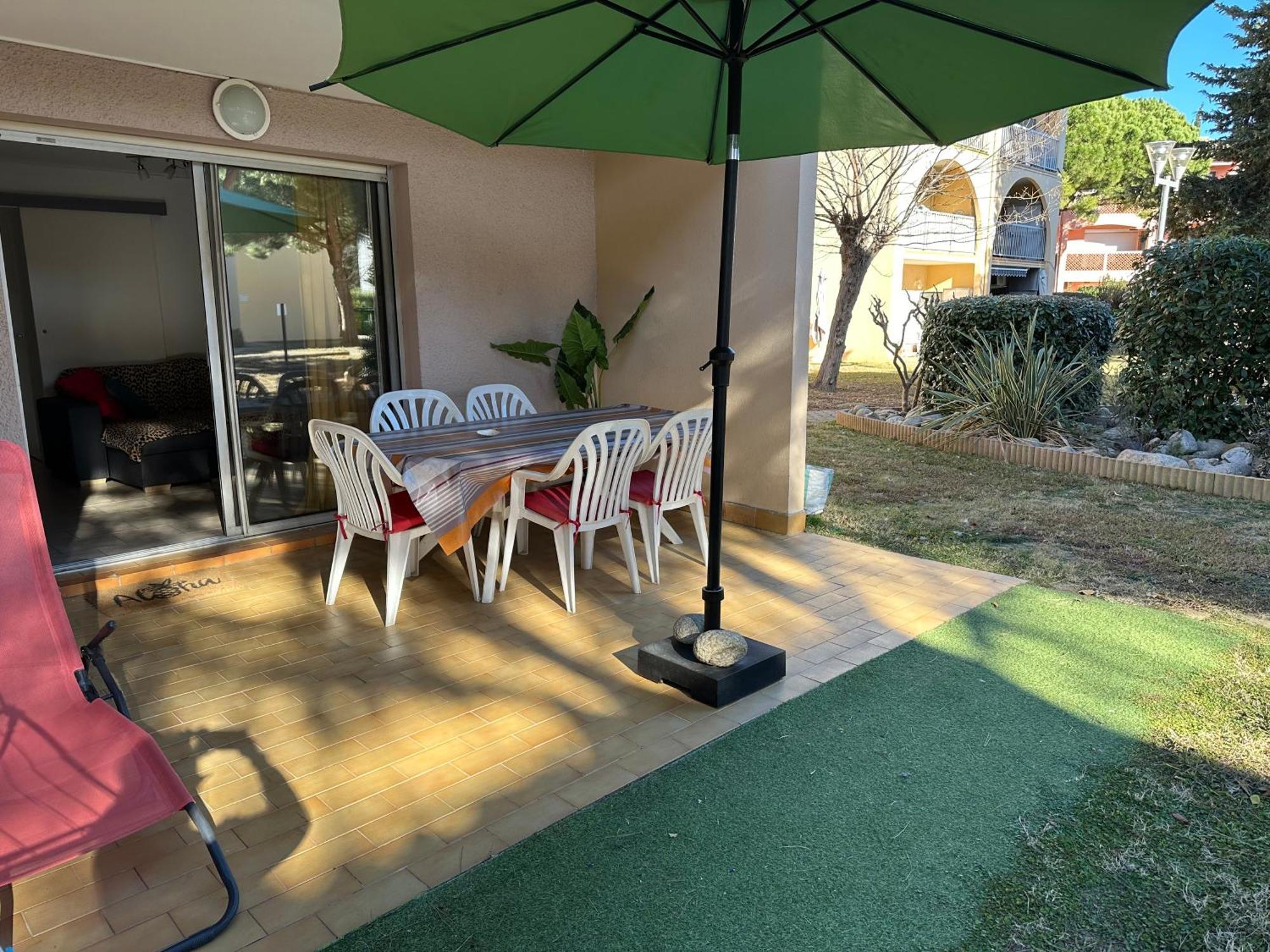T2 Rdc A Canet En Roussillon Europa 4 Pers ,Piscine,Clim, Tennis, Parking Eksteriør billede